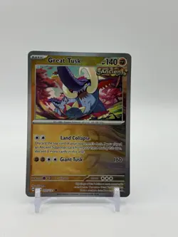 Pokemon TCG Prismatic Evolutions 055/131 Great Tusk Master Ball Reverse Card - Image 1