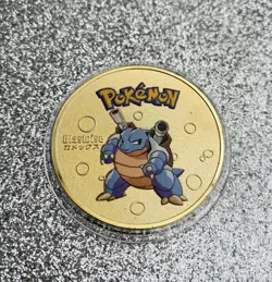 Pokemon Blastoise Gold Collectible Coin Card Gift Souvenir Rare Pokemon - Image 1