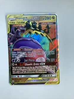 Naganadel & Guzzlord-GX - 158/236 Ultra Rare Cosmic Eclipse NM Pokemon TCG - Image 3