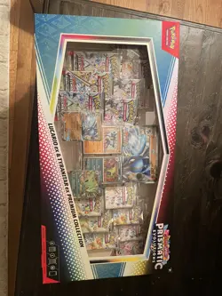PRISMATIC EVOLUTIONS Lucario EX and Tyranitar EX Premium Collection 1 Box Set - Image 1