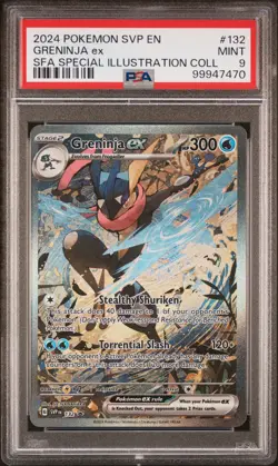 2024 POKEMON SVP EN-SV BLACK STAR PROMO #132 GRENINJA EX PSA 9 - Image 1