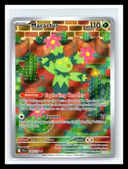 💥 2025 Pokemon Journey Together JTG Maractus Illustration Rare Holo 160/159 - Image 1