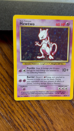 Pokemon Card Lot Holo Base Set Lot of 5 Ungraded Mewtwo Raichu Poliwrath+++ - Image 2