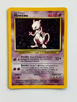 Pokemon Card Lot Holo Base Set Lot of 5 Ungraded Mewtwo Raichu Poliwrath+++ - Image 3