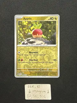 Pokemon Surging Sparks - Applin - 138/191 - Reverse Holo - M/NM - Image 1