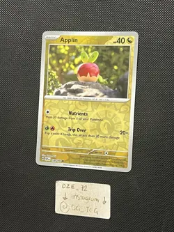 Pokemon Surging Sparks - Applin - 138/191 - Reverse Holo - M/NM - Image 4