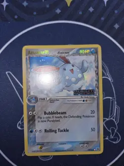 Pokemon TCG Azumarill EX Delta Species 19/113 Stamped Reverse Holo Rare - Image 2