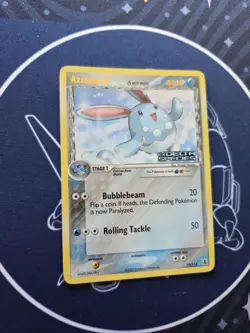 Pokemon TCG Azumarill EX Delta Species 19/113 Stamped Reverse Holo Rare - Image 3