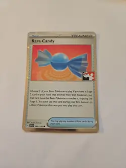 Pokemon TCG Prize Pack Series Stamped Foil Common #191/198 Rare Candy - Image 1