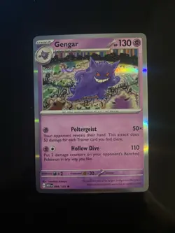Gengar 094/165 Holo Rare Scarlet & Violet 151 Pokemon Card - NM Near Mint - Image 1