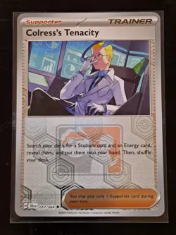 Play! Pokemon Colress's Tenacity 057/064 Promo Mid-Year Celebration League Promo - Image 1