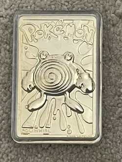 1999 Nintendo Pokemon 23k Gold Plated Poliwhirl Card Burger King (MINTY).. - Image 3
