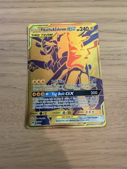 Pikachu & Zekrom GX SM248 Card NM Full Art Promo Pokemon - Image 1