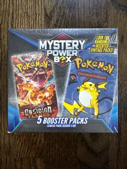 Pokemon Mystery Power Box Chase Pack Seeded 1:10 (5 Booster Packs) NEW SEALED - Image 1