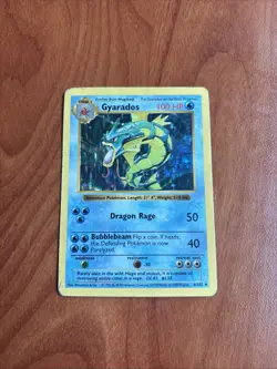 Pokemon Gyarados TCG Base Set Holo Shadowless Rare Card 6/102 - Image 1