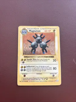 OC Magneton Shadowless Holo Base Set 9/102 Pokemon TCG **OC ERROR** - Image 1