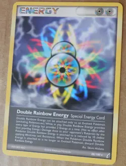 Double Rainbow Energy 88/100 Rare Non-Holo Crystal Guardian Set Pokemon NM - Image 1