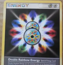 Double Rainbow Energy 87/106 Rare Non-Holo Emerald Set Pokemon LP - Image 2