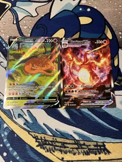 Pokemon Charizard UPC Promo: V SWSH260 & VMAX SWSH261 NM-/LP+ - Image 1