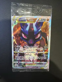 SEALED Pokemon Lucario VSTAR SWSH291 Crown Zenith Holo Black Star Promo NM - Image 1