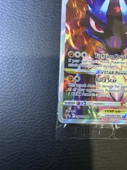 SEALED Pokemon Lucario VSTAR SWSH291 Crown Zenith Holo Black Star Promo NM - Image 5