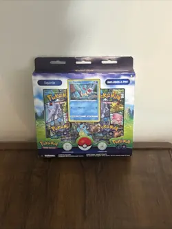 Pokemon TCG: Pokemon GO Pin Collection (Squirtle) Limited Edition Retired Set - Image 1
