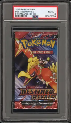 2025 POKEMON INT'L SCARLET & VIOLET DESTINED RIVALS PACK FOIL PSA 8 - Image 1