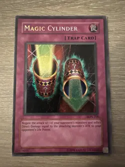 Yu-Gi-Oh! TCG Magic Cylinder Labyrinth of Nightmare LON-104 Secret Rare Card HP - Image 1