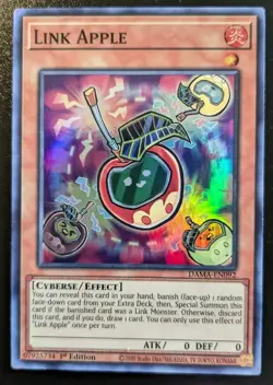 Link Apple DAMA-EN092 1st Edition Super Rare Dawn Of Majesty Yu-Gi-Oh! TCG - Image 1