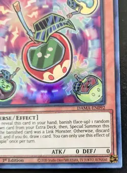 Link Apple DAMA-EN092 1st Edition Super Rare Dawn Of Majesty Yu-Gi-Oh! TCG - Image 5