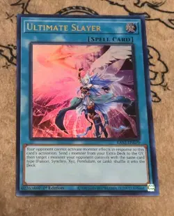 Yugioh Ultimate Slayer RA02-EN070 1st Edition Ultra Rare LP - Image 1
