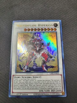 1x Masterflare Hyperion Ultra Rare 1st Edition GFP2-EN010 YuGiOh! LP - Image 1
