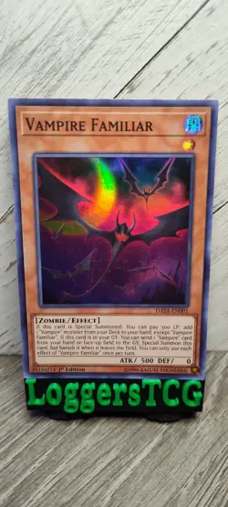 Yu-Gi-Oh! Vampire Familiar / DASA-EN001 1st Edition LP - Image 1