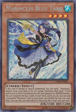 Yugioh! LP Marincess Blue Tang - CHIM-EN004 - Secret Rare - 1st Edition Lightly - Image 1
