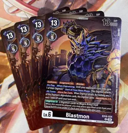Digimon Card Game Blastmon EX10-034 R Foil Playset Of 4 - Image 1