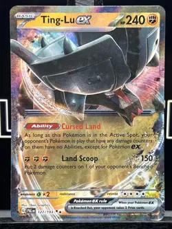 Ting-Lu ex 127/193 Double Rare Holo Sv02: Paldea Evolved Pokemon Card LP - Image 3