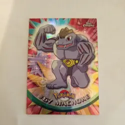 SPECTRA Machoke #67 Topps Chrome 2000 Series 1 T.V Holo Pokemon Card TCG - Image 1