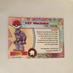 SPECTRA Machoke #67 Topps Chrome 2000 Series 1 T.V Holo Pokemon Card TCG - Image 2