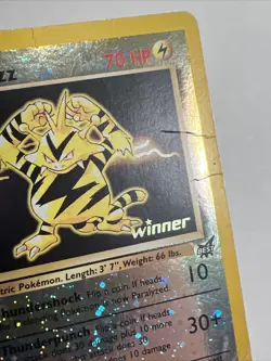 DAMAGED Electabuzz 1 WINNER Reverse Holo Best of Promos AUTHENTIC Pokemon Card - Image 5