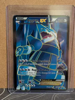 Aggron EX Full Art Holo 153/160 XY Primal Clash Ultra Rare Pokemon Card TCG NM - Image 5