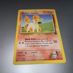 Blaines Ponyta 64/132 - Gym Challenge - VINTAGE WOTC Pokemon Card - NM - Image 1