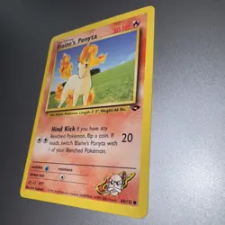 Blaines Ponyta 64/132 - Gym Challenge - VINTAGE WOTC Pokemon Card - NM - Image 3
