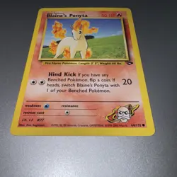 Blaines Ponyta 64/132 - Gym Challenge - VINTAGE WOTC Pokemon Card - NM - Image 4