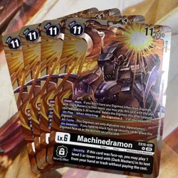 Digimon Card Game Machinedramon EX10-035 R Foil Playset Of 4 - Image 1