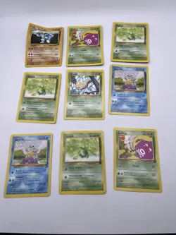 Vintage Pokemon Trading Card Lot - Base & Rocket Set, Trainers, Energy (52) - Image 3