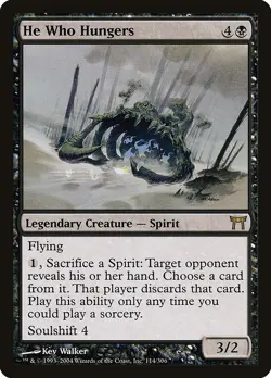 HE WHO HUNGERS - Champions of Kamigawa - MTG Magic the Gathering Card - Rare - Image 1
