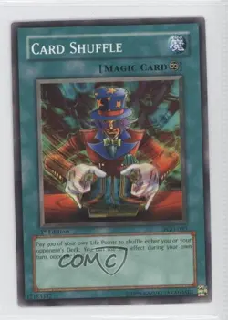 Card Shuffle 1st Ed. YuGiOh Pharaonic Guardian #PGD-080 2003 - Image 1