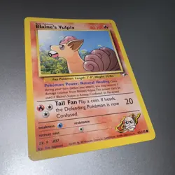 Pokemon TCG Blaine's Vulpix 1st Edition Non-Holo Card 65/132 Gym Heroes - Image 2