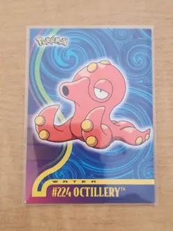 Octillery # 224 Pokemon Card Topps TV Animation Edition - Image 1