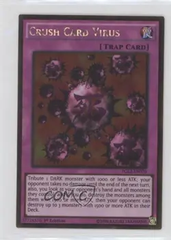 Crush Card Virus 1st Ed. YuGiOh Premium Gold: Return of the Bling #PGL2-EN070 - Image 1